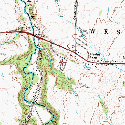 Topographic Map of Picture Book Mobile Home Park, NY