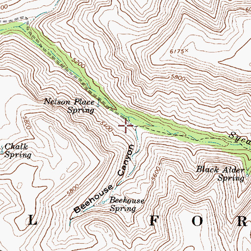 Topographic Map of Beehouse Canyon, AZ