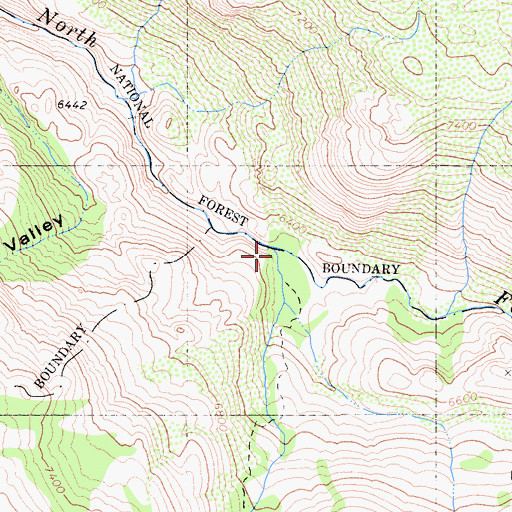 Topographic Map of Jackson Canyon, CA