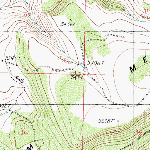 Topographic Map of Behm Mesa, AZ