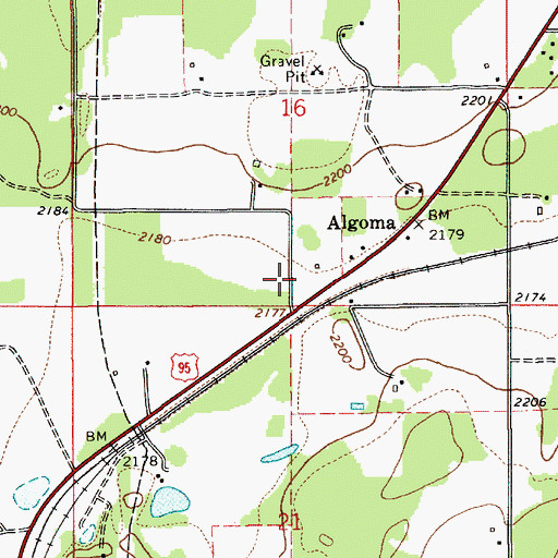 Topographic Map of Selkirk Fire Sagle Station, ID