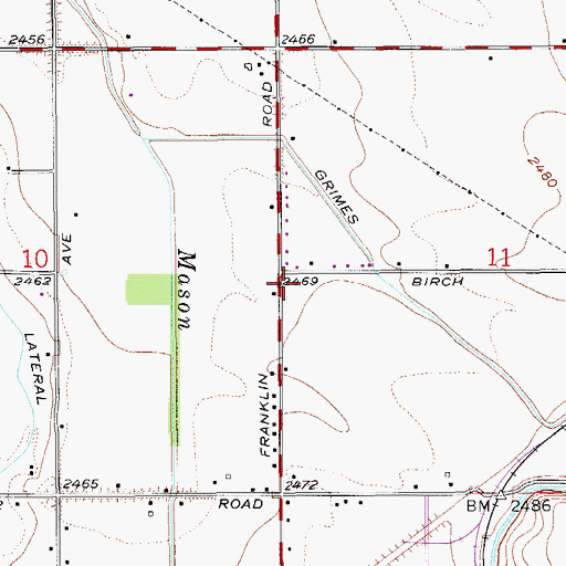 Topographic Map of Nampa Fire Department Station 3, ID