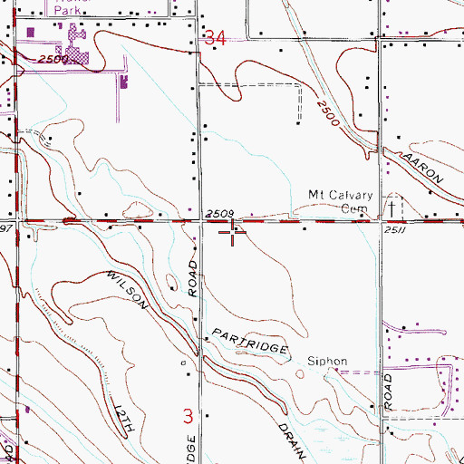 Topographic Map of Nampa Fire Department Station 2, ID