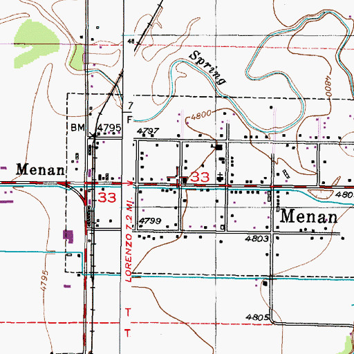 Topographic Map of Central Fire District Station 4, ID