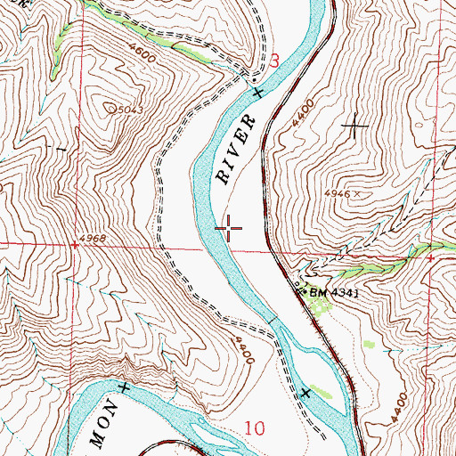Topographic Map of Elk Bend Fire Protection District Station 2, ID