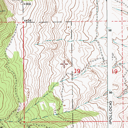 Topographic Map of Salmon River Rural Fire District Station 2, ID