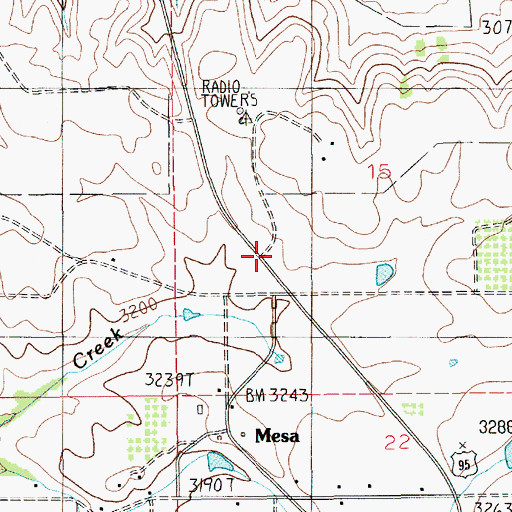 Topographic Map of Indian Valley Rural Fire Department Station 2, ID