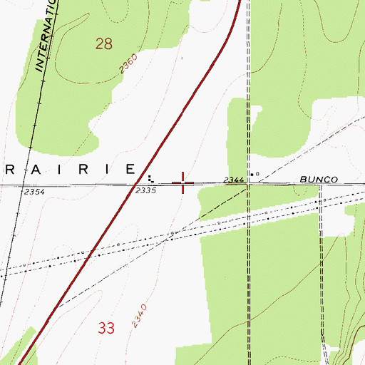 Topographic Map of Timberlake Fire Protection District Station 2, ID
