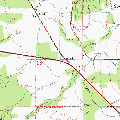 Topographic Map of Hall Mountain Volunteer Fire Department Station 1, ID