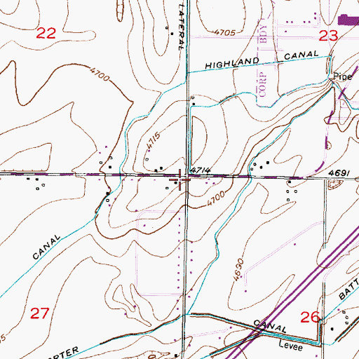 Topographic Map of Idaho Falls Fire Department Station 5, ID