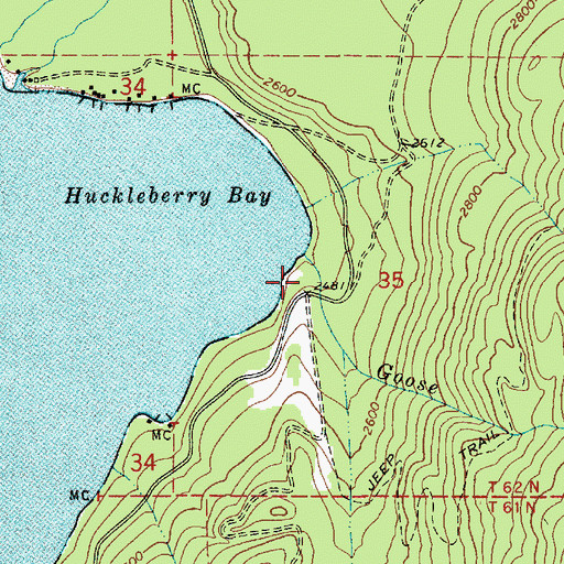 Topographic Map of North of the Narrows Fire District, ID