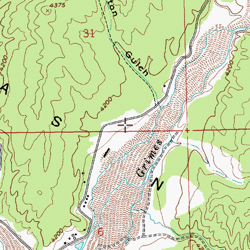 Topographic Map of Centerville Volunteer Fire Department, ID