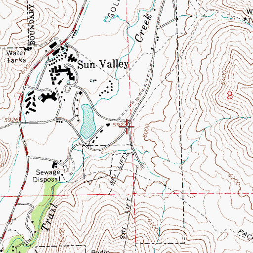 Topographic Map of Sun Valley Fire Department Elkhorn Station, ID