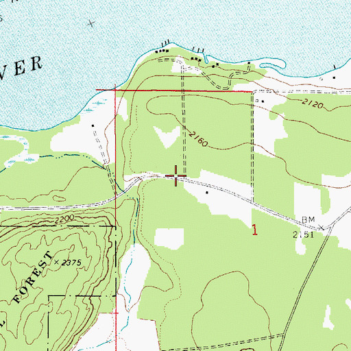 Topographic Map of Sagle Fire District Station 4, ID