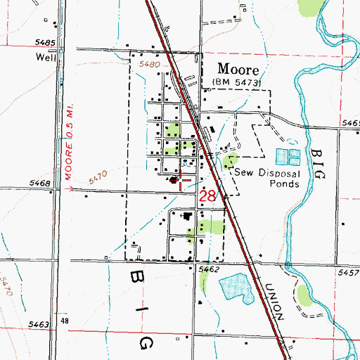 Topographic Map of Lost River Fire Protection District, ID