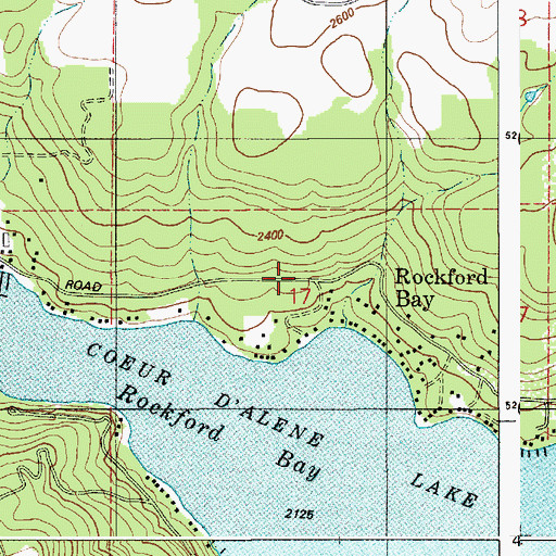 Topographic Map of Worley Fire District Station 7, ID