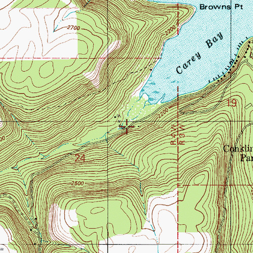Topographic Map of Worley Fire District Station 4, ID