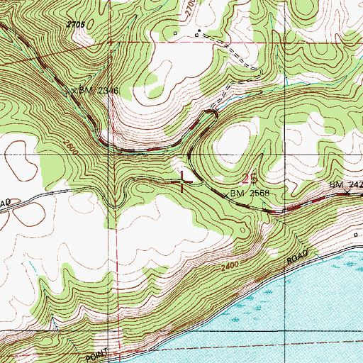 Topographic Map of East Side Fire District 3, ID