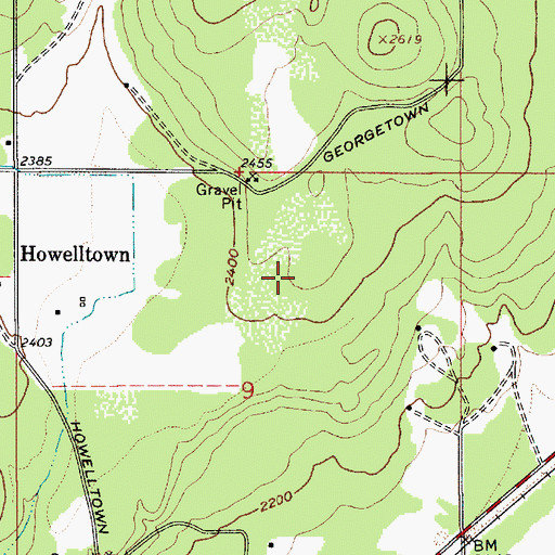 Topographic Map of Northern Lakes Fire Protection District Station 6, ID
