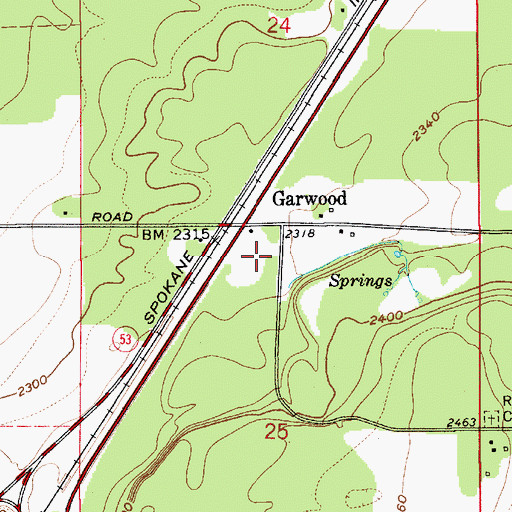 Topographic Map of Northern Lakes Fire Protection District Station 3, ID