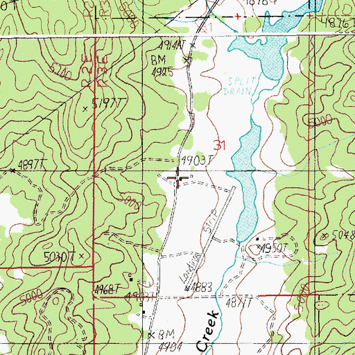 Topographic Map of High Valley Fire Protection Association, ID