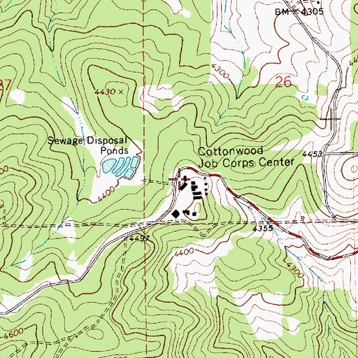 Topographic Map of North Idaho Correctional Institution Fire Department, ID
