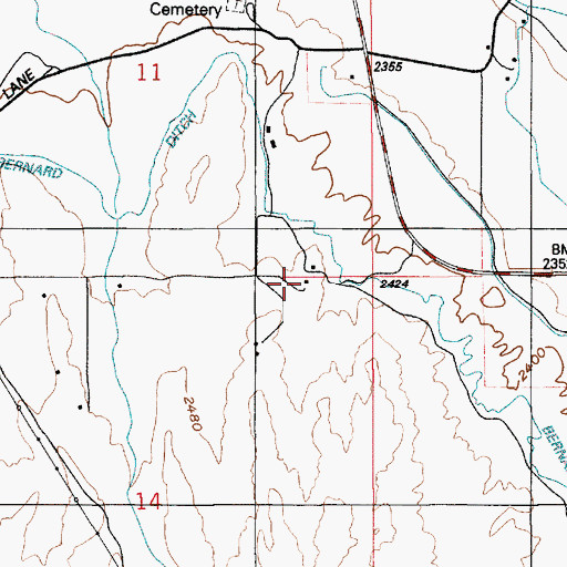 Topographic Map of Murphy Reynolds Wilson Fire District Wilson Station, ID