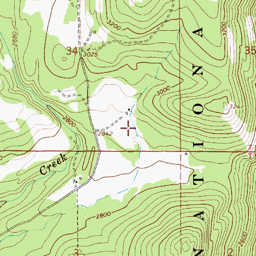 Topographic Map of Timberlake Fire Protection District Station 6, ID