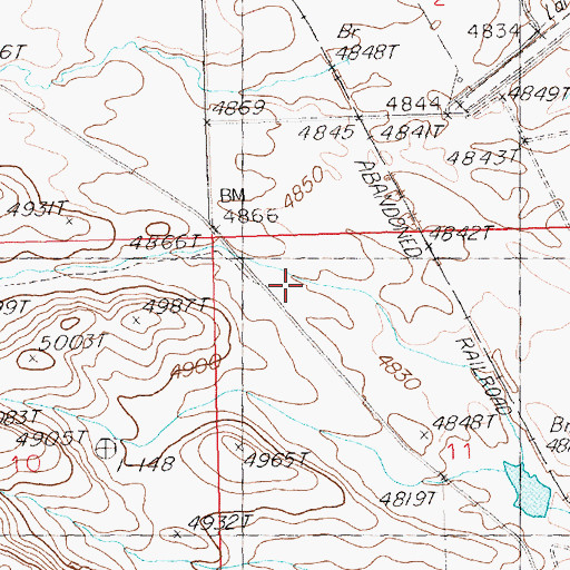 Topographic Map of West Magic Fire District Station 1, ID