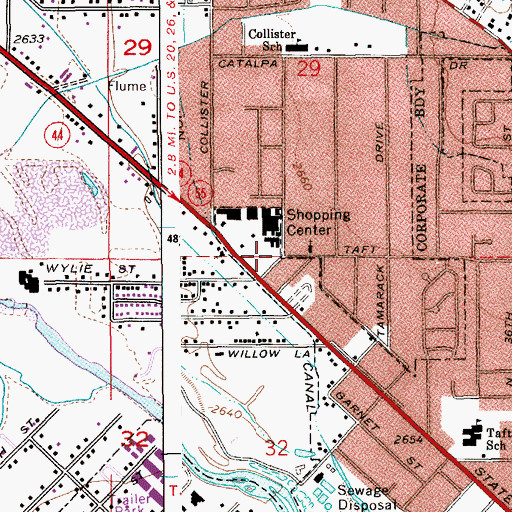 Topographic Map of Boise City Fire Department Station 9, ID