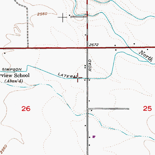 Topographic Map of Meridian Fire Department Station 5, ID