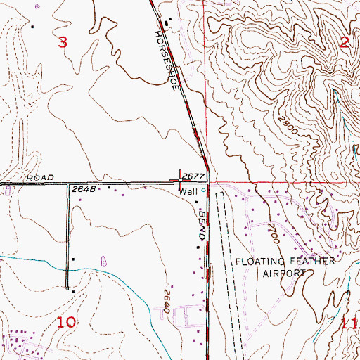 Topographic Map of Eagle Fire Protection District Station 2, ID