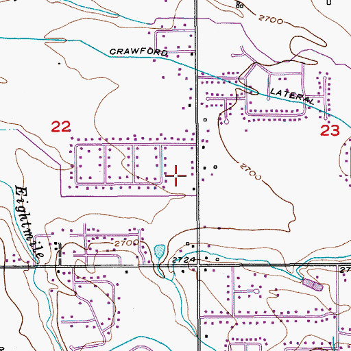 Topographic Map of Boise City Fire Department Station 14, ID