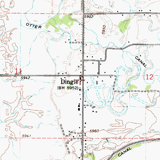 Topographic Map of Bear Lake Volunteer Fire Protection District Station 2, ID