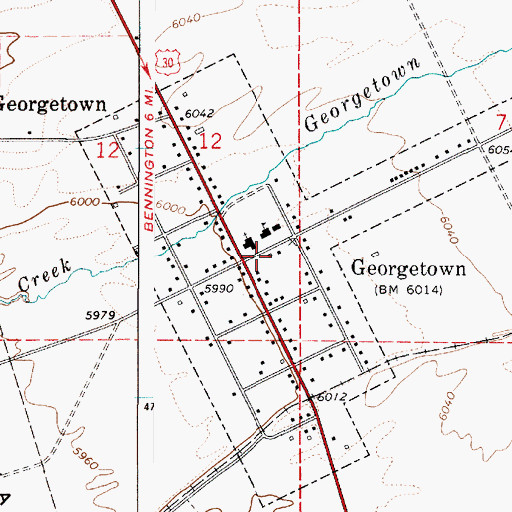 Topographic Map of Bear Lake Volunteer Fire Protection District Station 4, ID