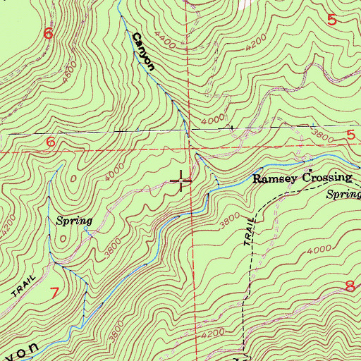 Topographic Map of Jerry Canyon, CA