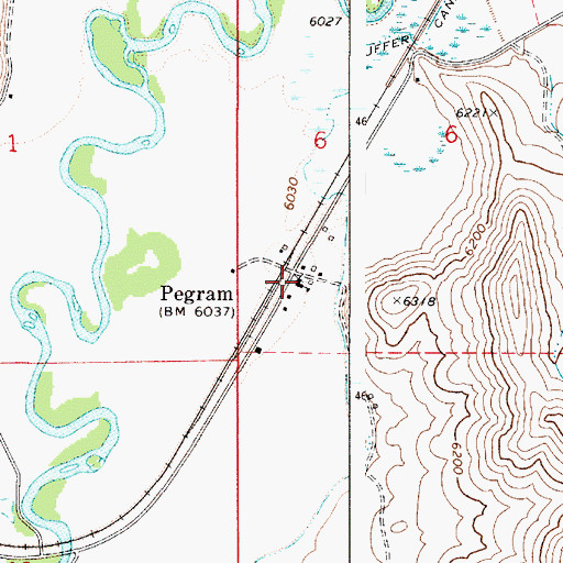 Topographic Map of Bear Lake Volunteer Fire Protection District Station 6, ID