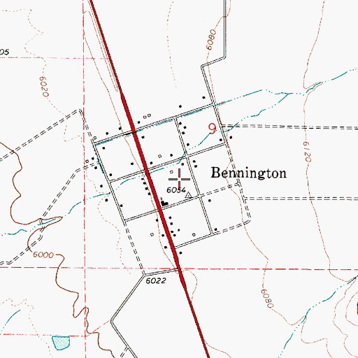 Topographic Map of Bear Lake Volunteer Fire Protection District Station 10, ID