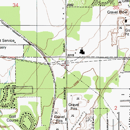 Topographic Map of Coeur D Alene Fire Department Station 2, ID