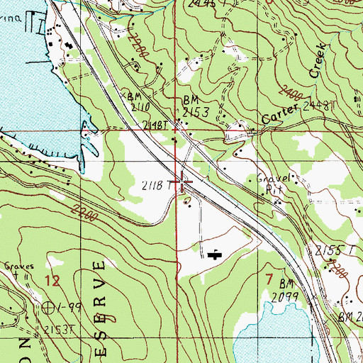 Topographic Map of Sam Owen Fire District, ID