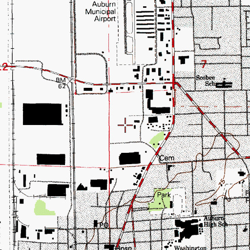 Topographic Map of Valley Regional Fire Authority Station 31 Headquarters, WA