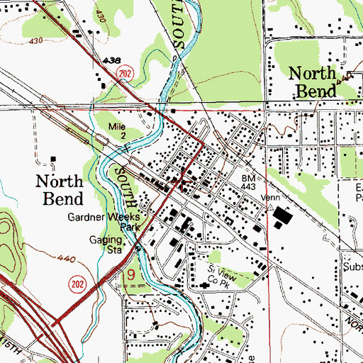 Topographic Map of Eastside Fire and Rescue Station 87, WA