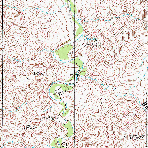 Topographic Map of Bell Gulch, AZ
