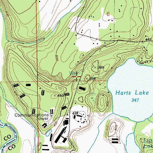 Topographic Map of South Pierce Fire and Rescue Station 172, WA