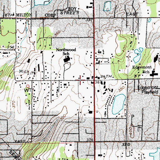 Topographic Map of East Pierce Fire and Rescue Station 118 Edgewood, WA