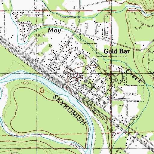 Topographic Map of Snohomish County Fire District 26 Station 53, WA