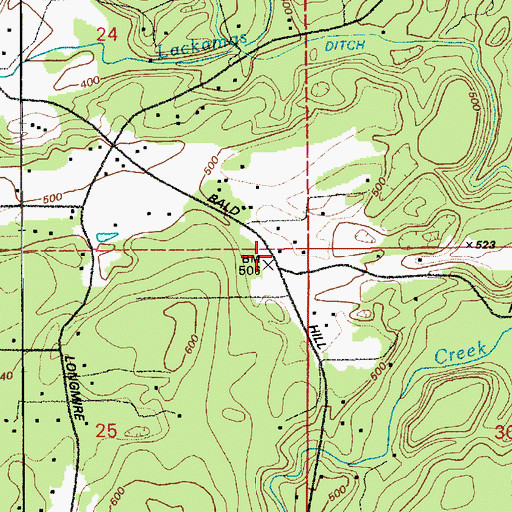 Topographic Map of Thurston County Fire District 17 Bald Hills Fire Department, WA