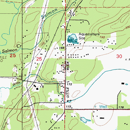 Topographic Map of West Thurston Regional Fire Authority North Battalion Station 1 - 2 Littlerock, WA