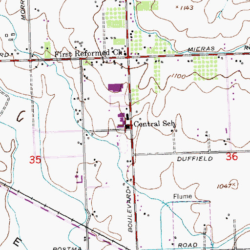 Topographic Map of Yakima County Fire District 4 East Valley Fire Department Station 40, WA