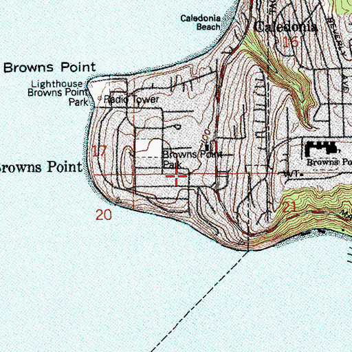 Topographic Map of Pierce County Fire Protection District 13, WA